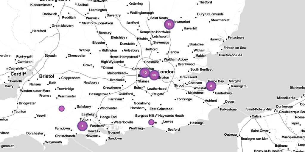 View data collected on a map